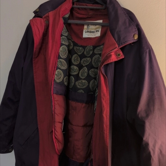 London Fog Womens  Purple and Red Jacket - Picture 1 of 10